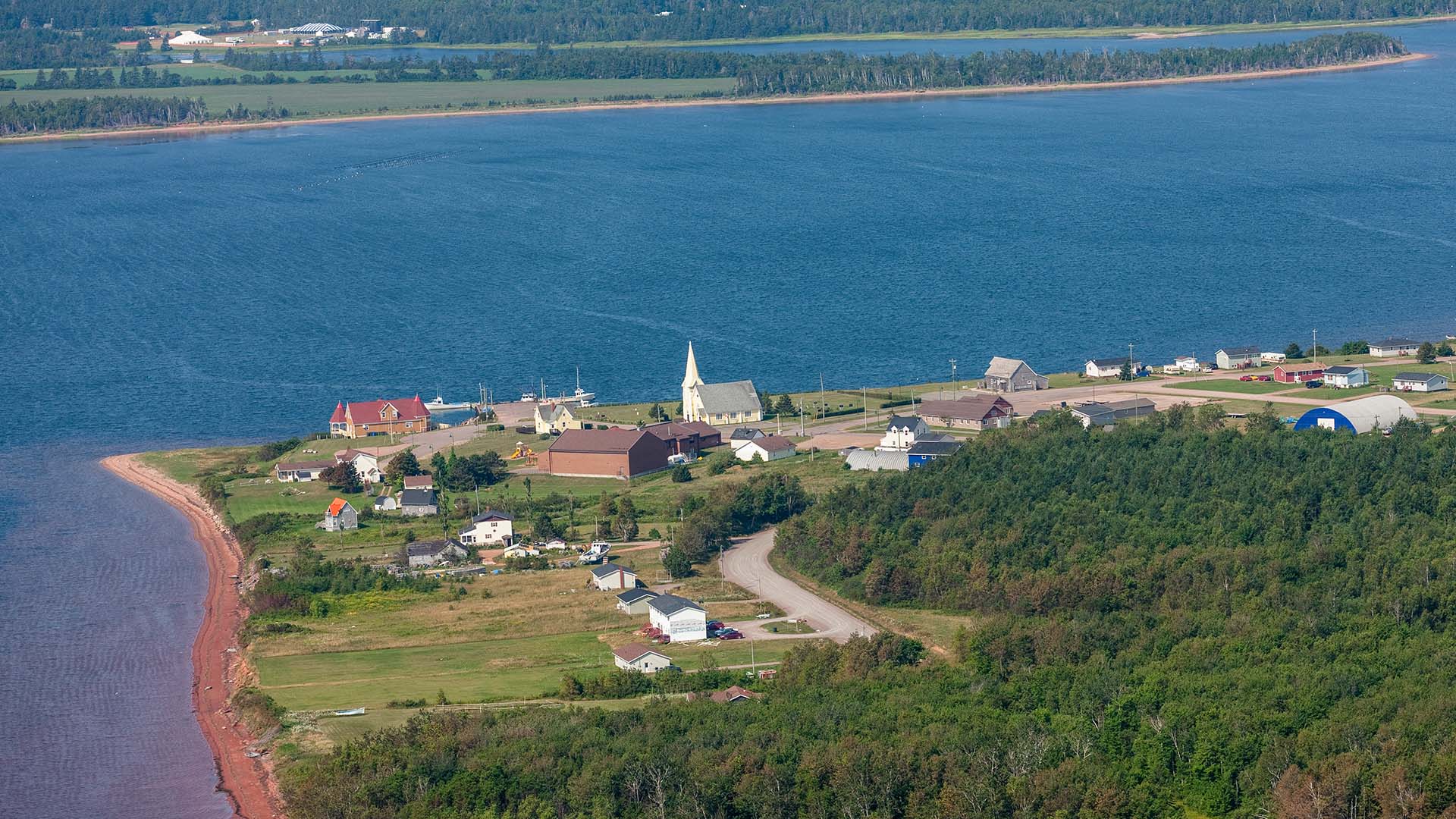 Aerial view of Prince Edward County