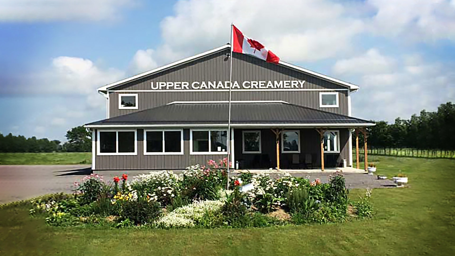 The front of the Upper Canada Creamery building.