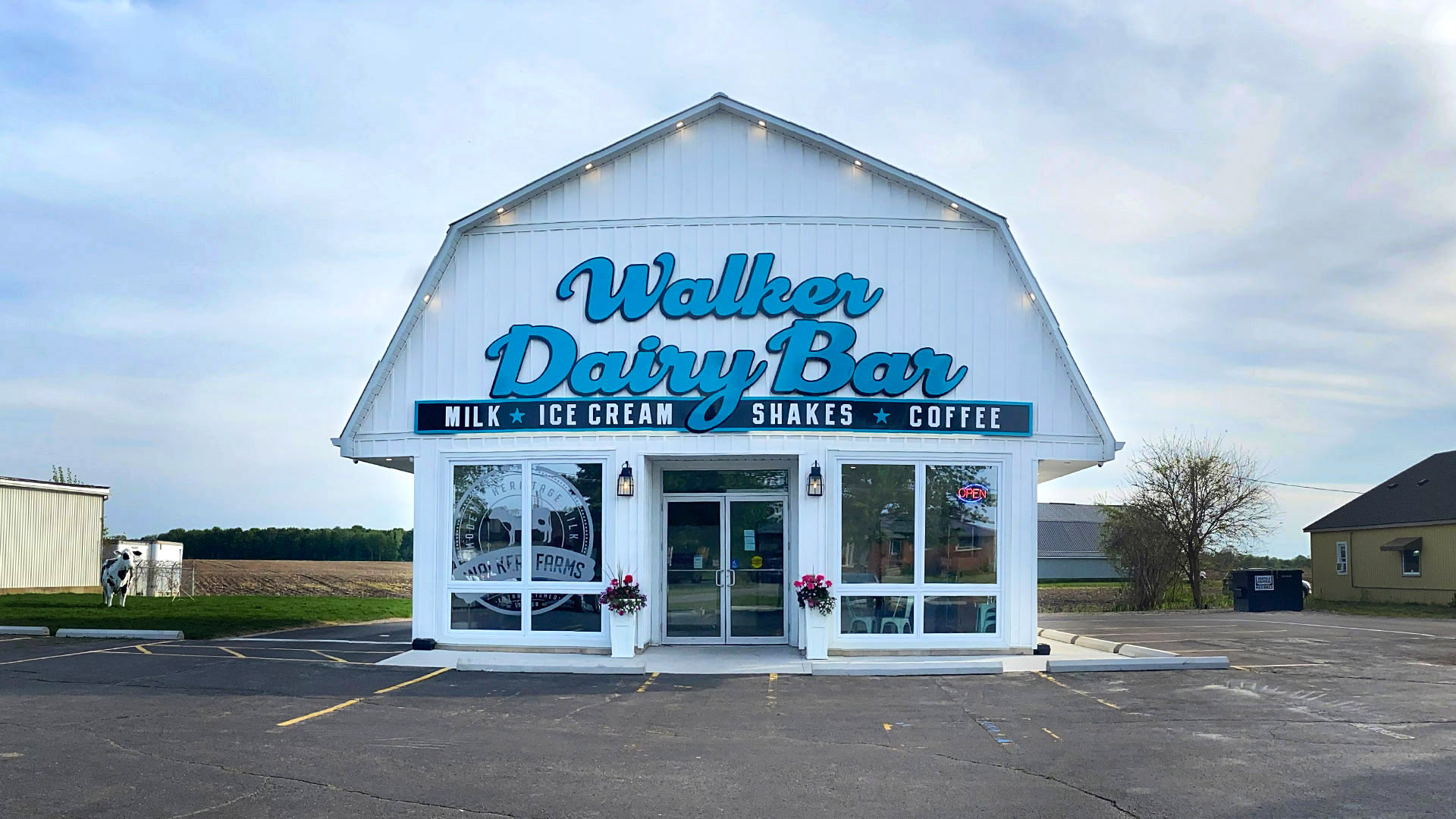Walker Dairy farm and Bar building.
